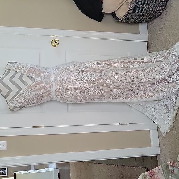 DB studio Dresses David Bridal Bohemian Style Wedding Dress Poshmark